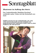 Pressebericht über Matthias Drechsel im Bayrischen Sonntagsblatt